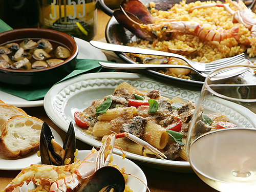 スパニッシュ×イタリアン SCIROCCO【シロッコ】 コレド日本橋のお料理 10品+フリードリンク120分