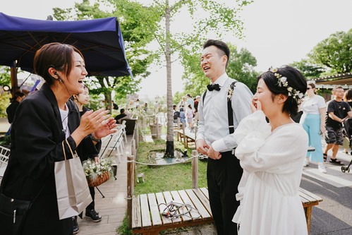 ナチュラルガーデンウェディング 青いナポリ IN THE PARKの【フルパッケージ / お披露目パーティー☆】1.5次会プラン / 15,000円