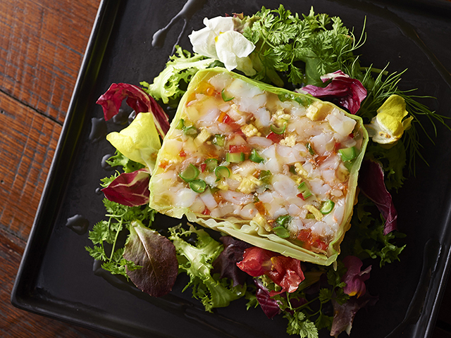 美味しいWedding！新鮮な魚介や産地直送野菜を使用したイタリアンは、グルメなゲストも納得の味。
