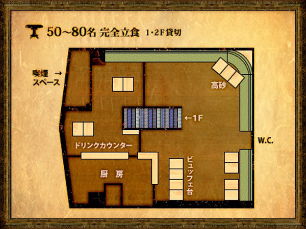 braceria BAVAの会場Layout