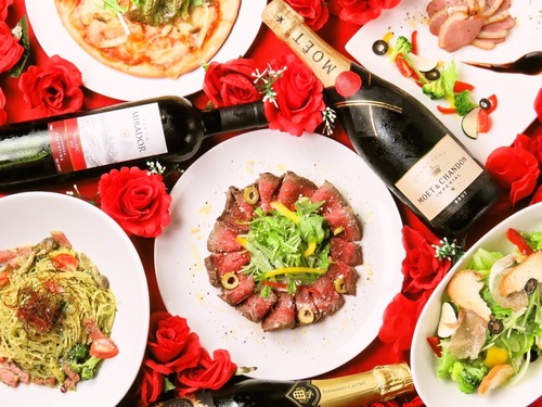 【ぐるなびwedding限定！直前プラン】 2時間飲み放題！MANUQAパーティコース3,500円のメイン画像