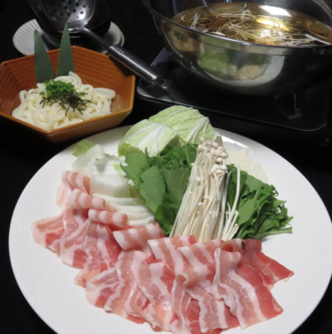 【Dining Boooo TERRACE】天神今泉 結婚式2次会の【冬の企業様宴会に】120分飲み放題付き!国産豚のネギしゃぶコース