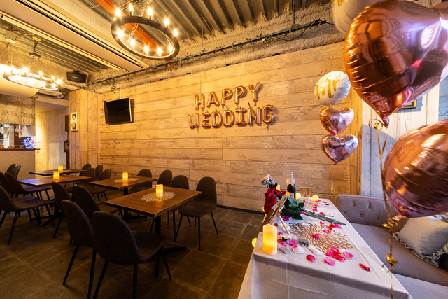【Dining  Boooo TERRACE】天神今泉 結婚式2次会の会場内イメージ2枚目