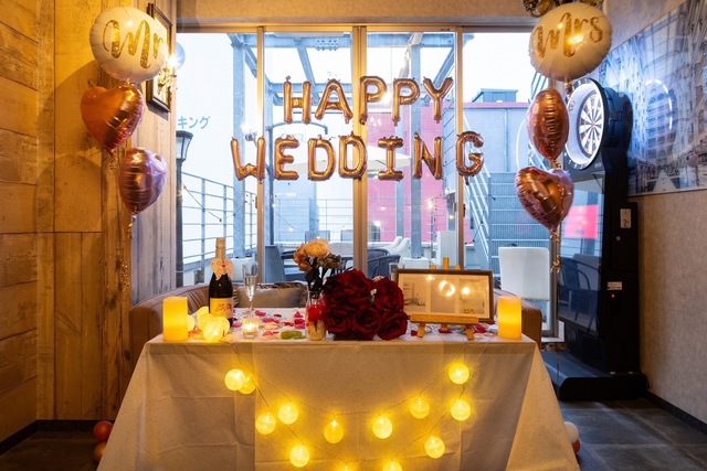 【Dining  Boooo TERRACE】天神今泉 結婚式2次会の会場内イメージ3枚目-高砂