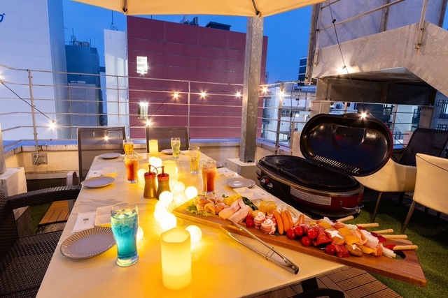 【Dining  Boooo TERRACE】天神今泉 結婚式2次会の会場内イメージ5枚目-テラス