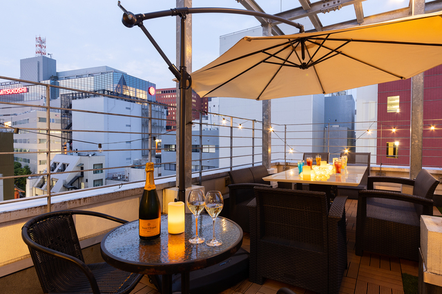 【Dining  Boooo TERRACE】天神今泉 結婚式2次会の会場内イメージ6枚目-テラス