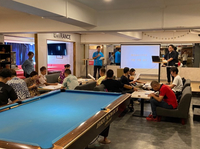 Bar ENTRANCEの朝、昼も利用可！-講演会