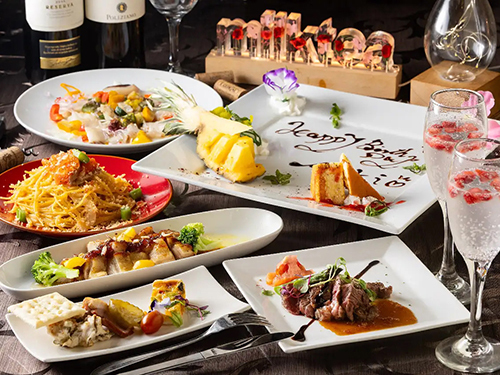 【DiningBar Milk Tea(ミルクティー)】天神 今泉 結婚式二次会の団体貸切パーティコース/180分フリードリンク+フード3~4品