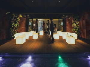Giraffe Monochrome ジラフモノクローム 小倉魚町　結婚式二次会の3階VIPルーム