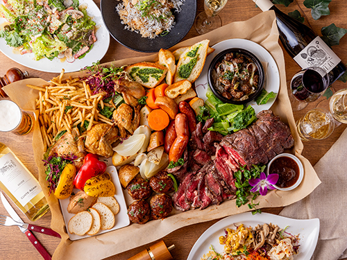 THE ROAST  KOBE Meat Houseの貸切パーティプランC／2Hフリードリンク＋全10品