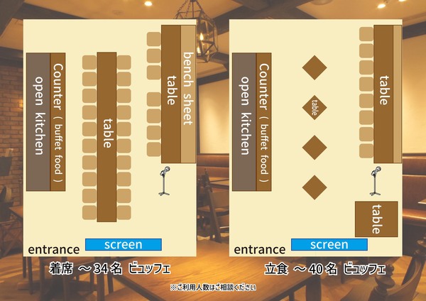 ニュートーキョー ビヤホール 数寄屋橋本店の1Fレイアウトのメイン画像
