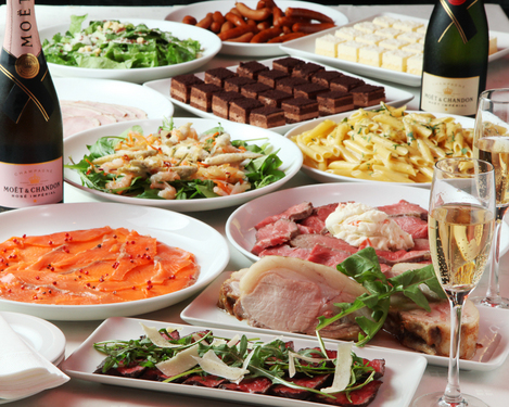 渋谷・貸切パーティー& ウェディング2次会会場 クラブキャメロットの¥6,600 料理11品2時間半飲み放題コース-ビュッフェ 11品