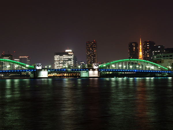 屋形船 竹内の屋形船からの夜景