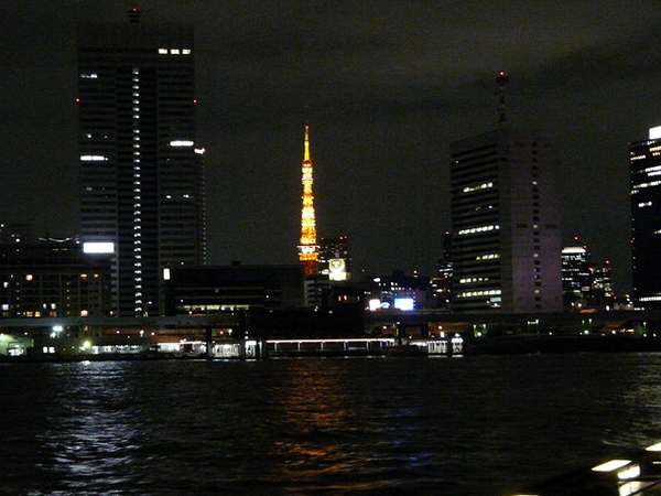 屋形船 竹内の屋形船からの夜景
