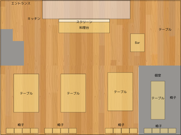 REGA STRADA（レガ ストラーダ）みなとみらいの会場レイアウトのメイン画像