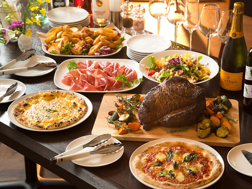 TRATTORIA BASIL（トラットリアバジル）桜木町野毛の【3H飲み放題付】BASIL"MEGA　MAX”コース