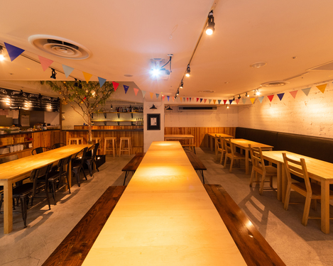 H．B’s nest 横浜の【20名様～最大60名様までご利用可能】◇お洒落な空間◇ビュッフェスタイルで楽しむ結婚式2次会-最大100名様までご対応◎ビュッフェ式の立食パーティ♪