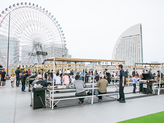 絶景屋上BBQビアガーデン BACK YARD 横浜ワールドポーターズ店の会場内イメージ8枚目