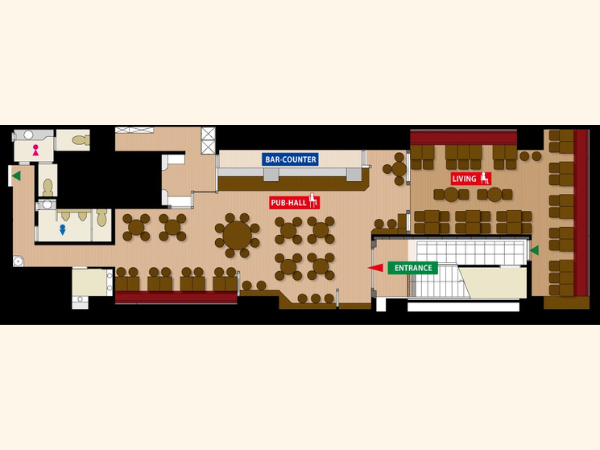 HUB新横浜店のレイアウト・設備のメイン画像