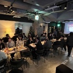 PLAY EAT and MEET Gimixの★ご宴会風景★-◇料理は各テーブル毎にご提供！歓談タイム:19時10分◇