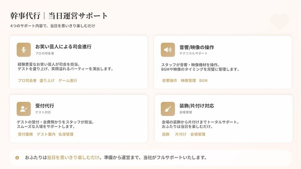 New Lex Tokyo（ニューレックス東京）の充実のサポート