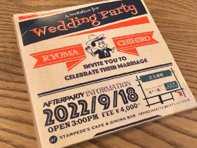 The wedding house Stampede’s（スタンピーズ）の定番の開催事例♪-案内状＆制作物作成