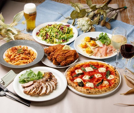 All Day Brunch & Dinner goodspoon～グッドスプーン～淀屋橋odonaの【マルゲリータなど4,500円】飲み放題付カジュアルビュッフェプラン