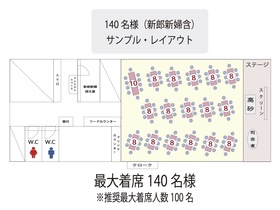 Wedding Space Alohau(アロハウ)のフロア1のメイン画像-Alohau/Lover's Mahalo
共に同じ広さです