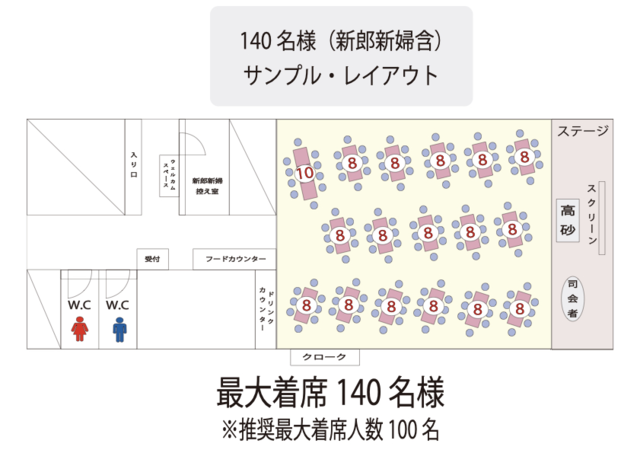 Wedding Space Alohau（アロハウ）の料理・施設等のイメージ画像4-大阪｜心斎橋でウェディング二次会｜1.5次会｜お披露目｜和装