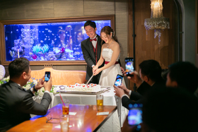 心斎橋ライム イタリアン アクアリウムダイニングの*食事ドリンク*-ウェディングケーキ