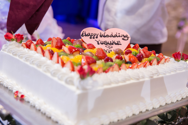 ウェディングケーキ本格パティシェのBIGなウェディングケーキ☆こんなに大きなケーキはまさに一生に一度！