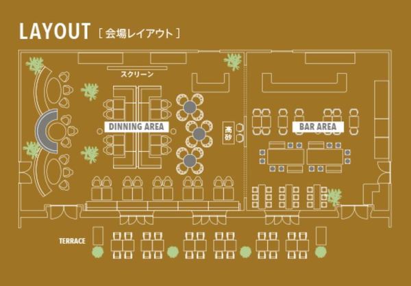 中之島ソーシャルイートアウェイク【SOCIAL EAT AWAKE】のレイアウトのメイン画像