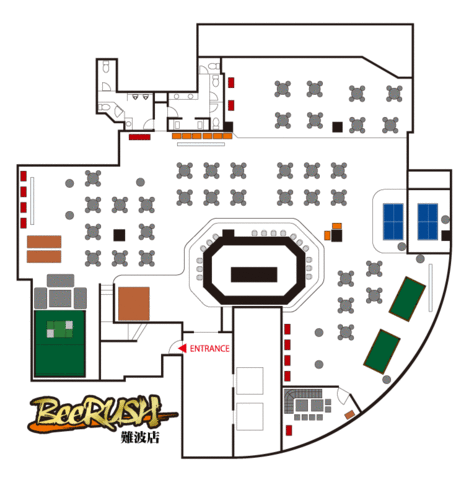 BeeRUSH ミナミ店の会場内イメージ10枚目