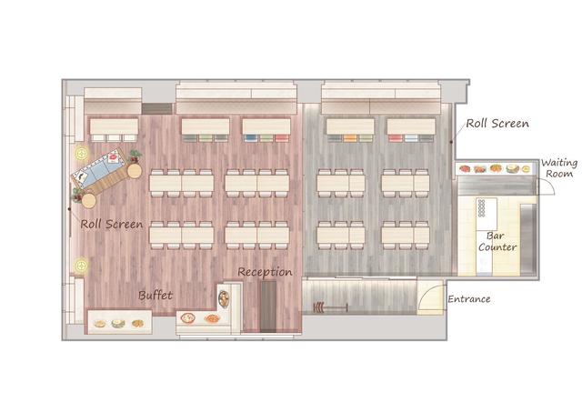 K style Banquet（旧ウェディングホール名駅）の料理・施設等のイメージ画像3-会場全面図
