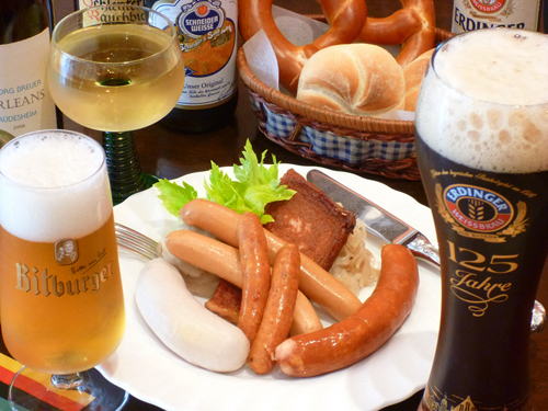 ドイツ料理とビール
