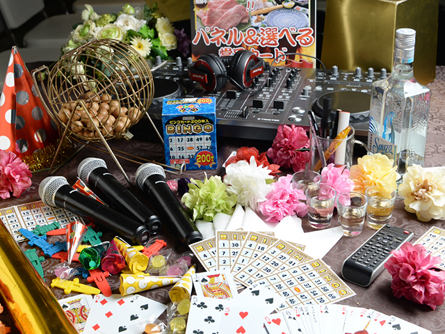 Rilly Banquet 貸切ウエディング会場の料理・施設等のイメージ画像7-無料アイテム充実！余興や司会進行にどうぞ