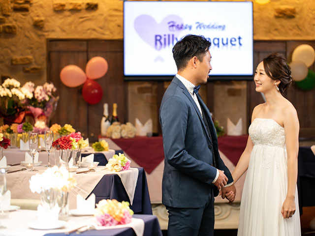 Rilly Banquet 貸切ウエディング会場の会場メイン画像-伏見駅出口目の前！100名様までのパーティーが可能な会場！