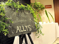 ALLY’S Italian Bar＆Cafe～アリーズ～の素敵なパーティー-ウェルカムボード作成も無料サービス