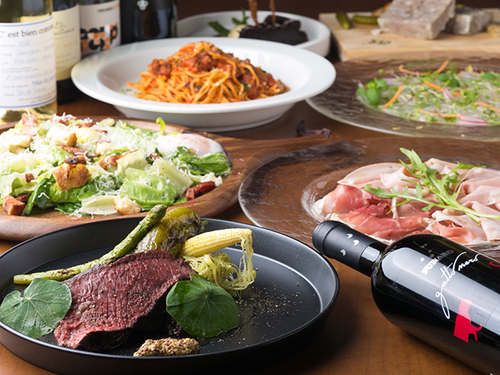 パージナ イタリアン ファイアワークス＋カフェ【Pagina Italian fire‐works＋cafe】の☆牛ロースの薪焼き☆【PREMIUM plan（全11品）】-極上の逸品が楽しめるプレミアムプラン