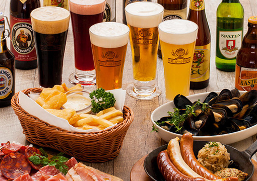 世界のビール博物館 大名古屋ビルヂング店の【スタンダード】料理6品+フリードリンク