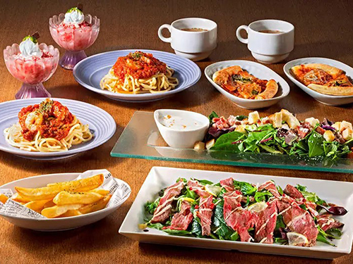 Keyaki no Mori Cafe＆Bar 一番町のスタンダードコース4.980円／2時間フリードリンク＋全7品